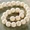 12 Pack:  White Crackle Dyed Howlite Round Beads, 8mm by Bead Landing™